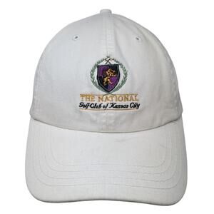 The National Golf Club of Kansas City Baseball Cap White One Size Adjustable ADG
